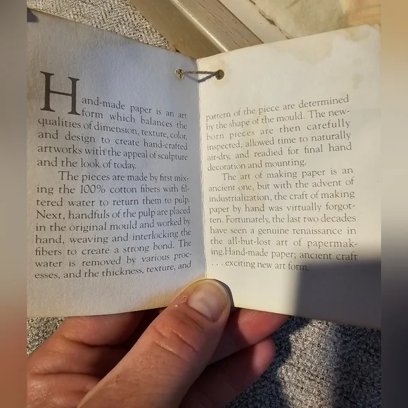 Vtg Figi Graphics Sand Piper Handmade Paper Shadow Box WS Seashell Beach FRIENDS - Picture 5 of 12